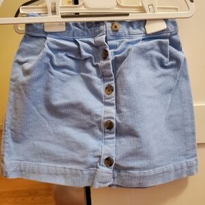 Blue Button-Up Women's Shorts